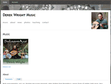 Tablet Screenshot of derekwrightmusic.com